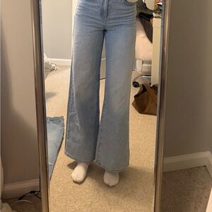 Madewell Superwide Light Blue Jeans